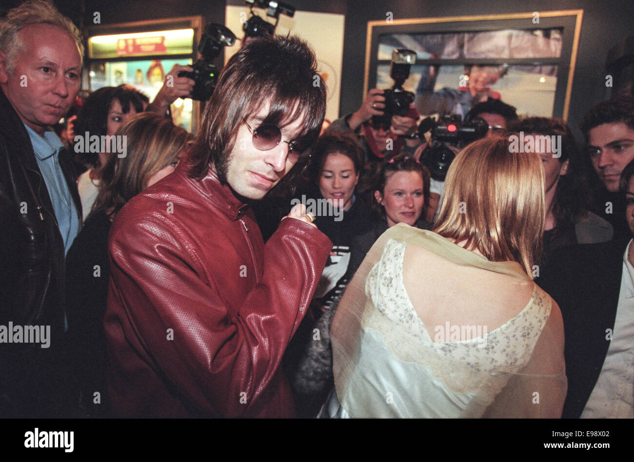 Patsy Kensit premiere del film e di presenze Liam Gallagher degli Oasis, a Edimburgo, Scozia, Foto Stock