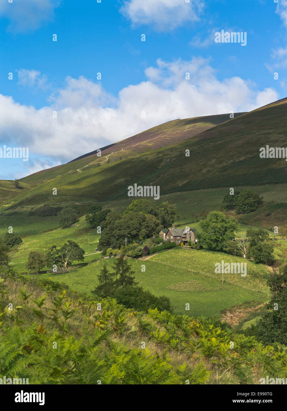 Dh Lonscale cadde KESWICK Lake District Country house in campagna pennini Foto Stock