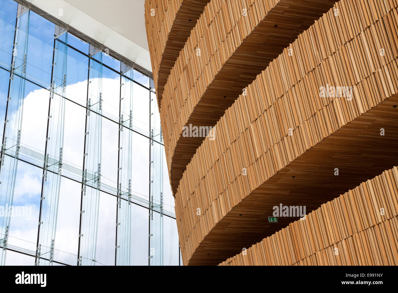 Teatro dell'Opera di Oslo. Oslo, Ostlandet. Norvegia Foto Stock