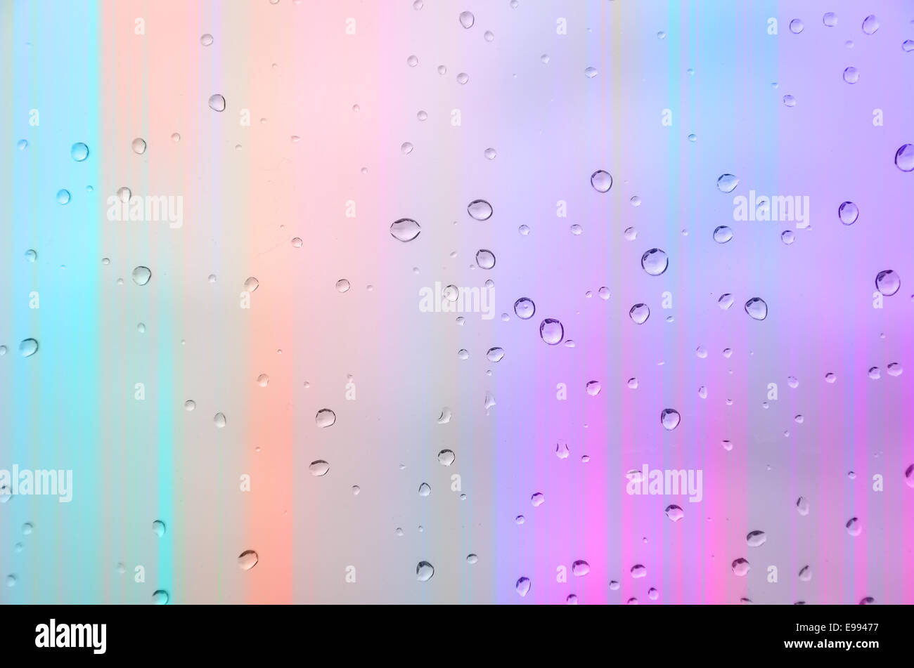 Abstract multi colore di sfondo con acqua caduta Foto Stock