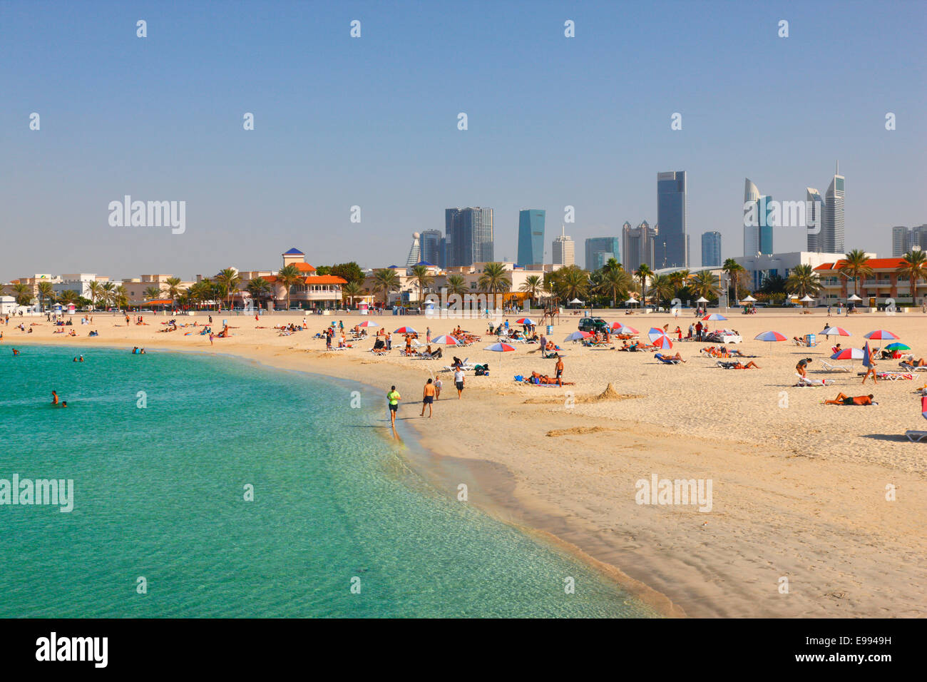 Spiaggia di Dubai - Jumeirah Beach Foto Stock