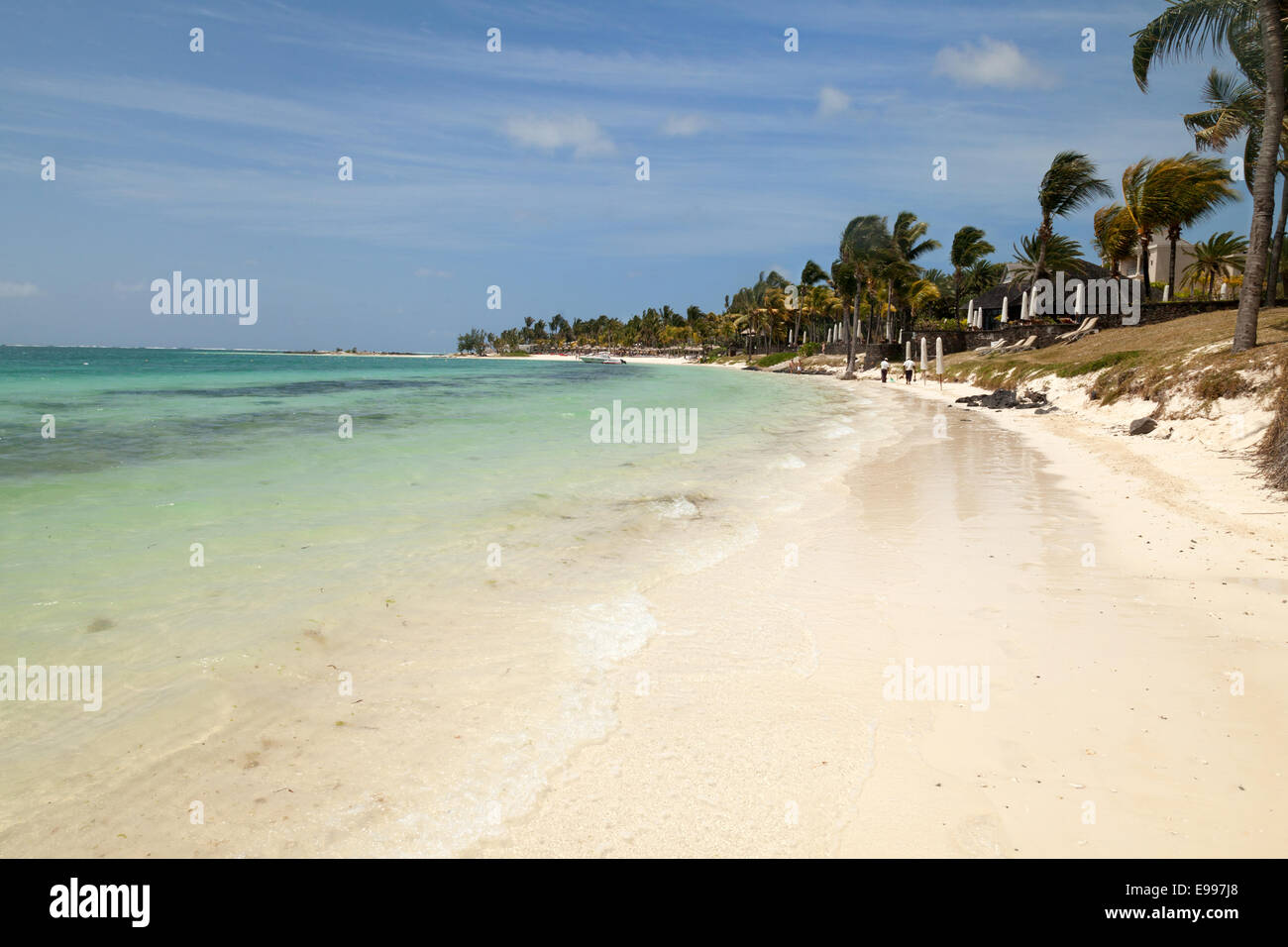 Belle Mare spiaggia, east coast, Mauritius Foto Stock