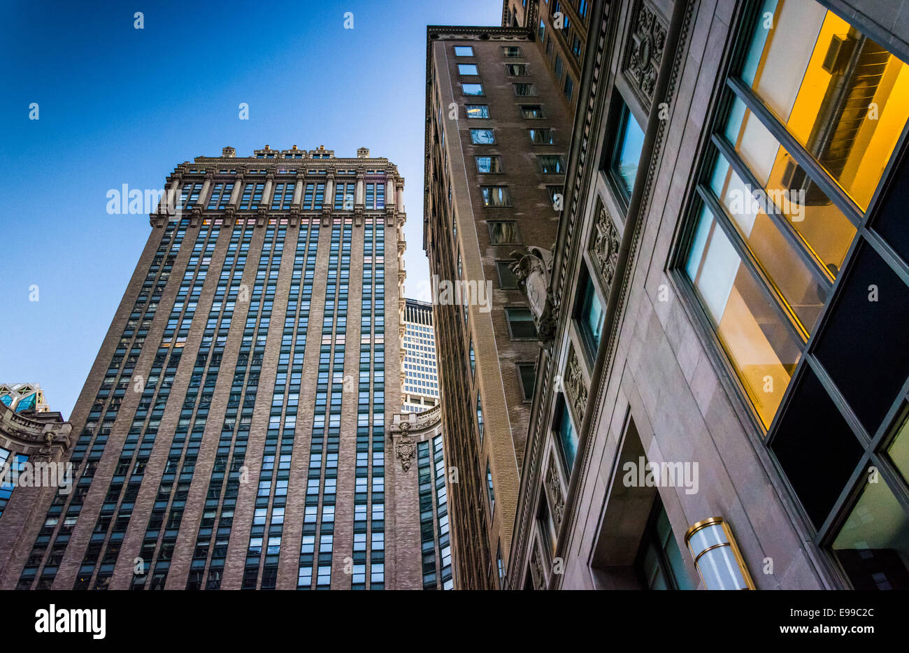 La struttura The Helmsley Building e 250 Park Avenue nel centro di Manhattan, New York. Foto Stock