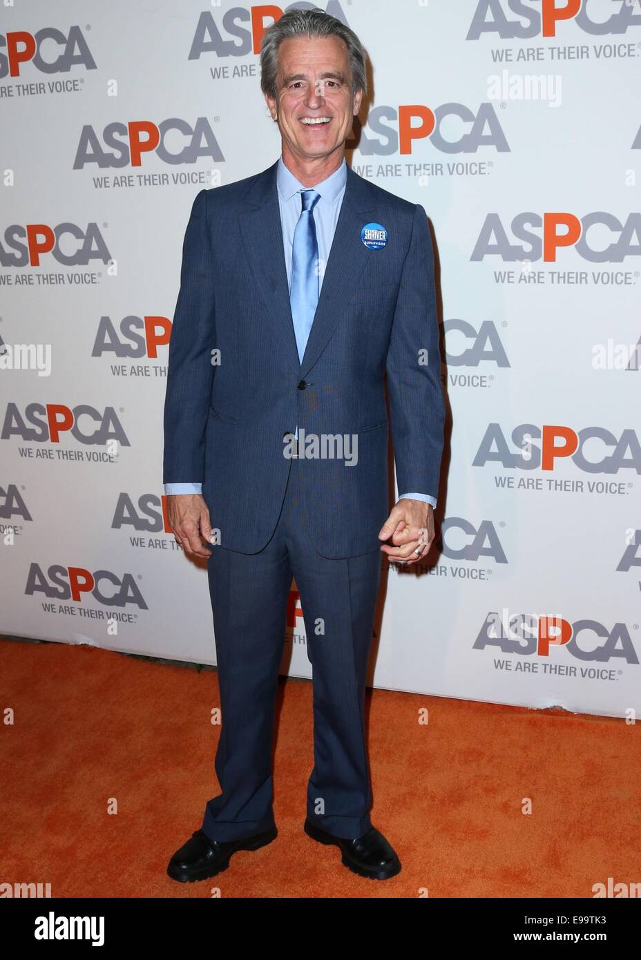 Los Angeles, CA, Stati Uniti d'America. 22 ottobre, 2014. Bobby Shriver presso gli arrivi per 2014 ASPCA compassione Award la Cena di Gala, Bel-Air residenza privata, Los Angeles, CA, 22 ottobre 2014. Credito: Xavier COLLIN/Everett raccolta/Alamy Live News Foto Stock