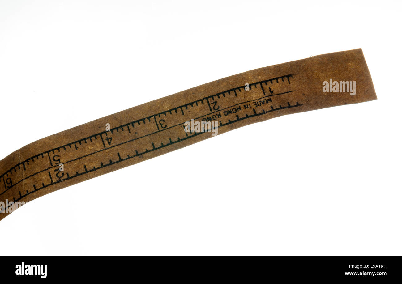 Carta economica nastro di misurazione Foto Stock