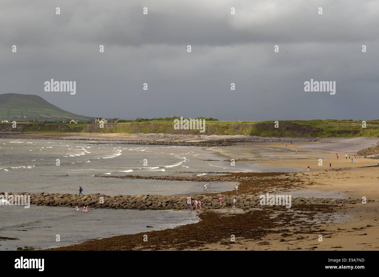 Waterville's Beach (Irlanda) Foto Stock