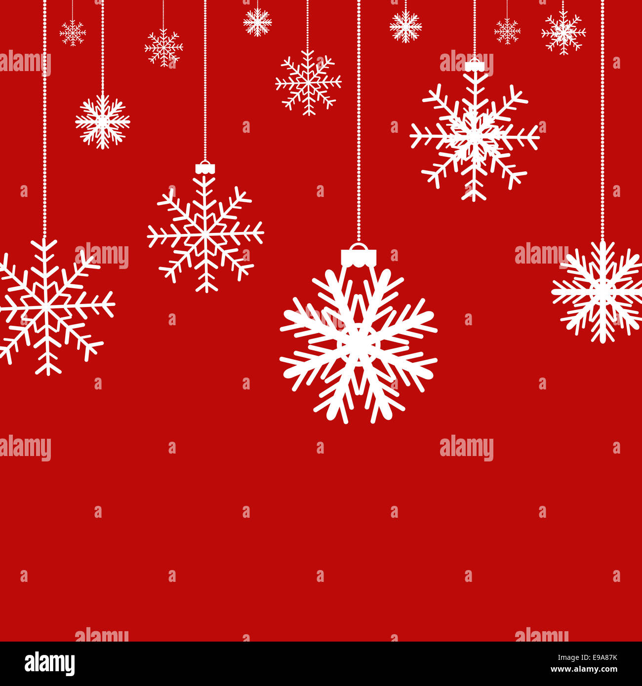 Fiocchi di neve di natale Foto Stock