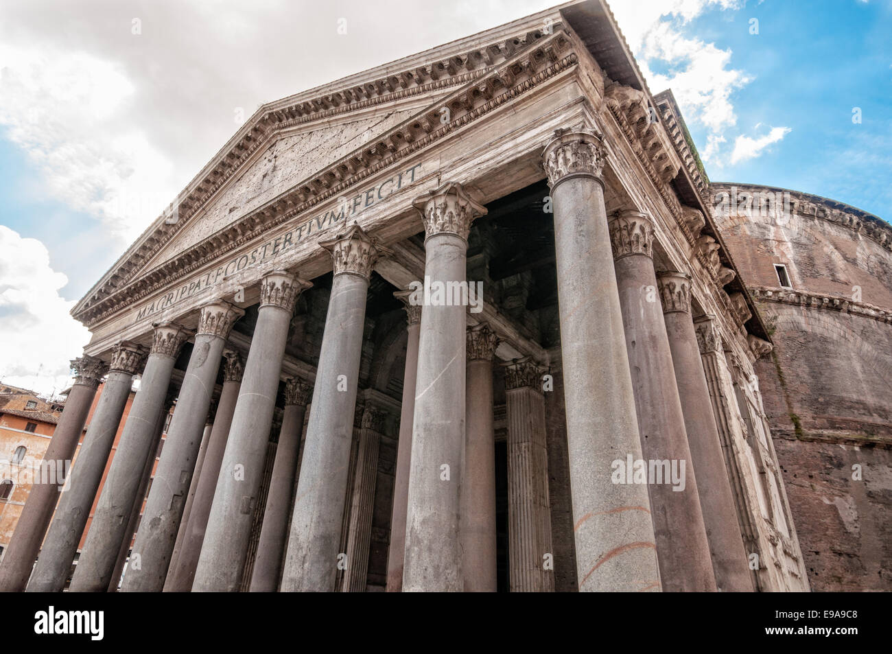 Il Pantheon a Roma Italia Foto Stock