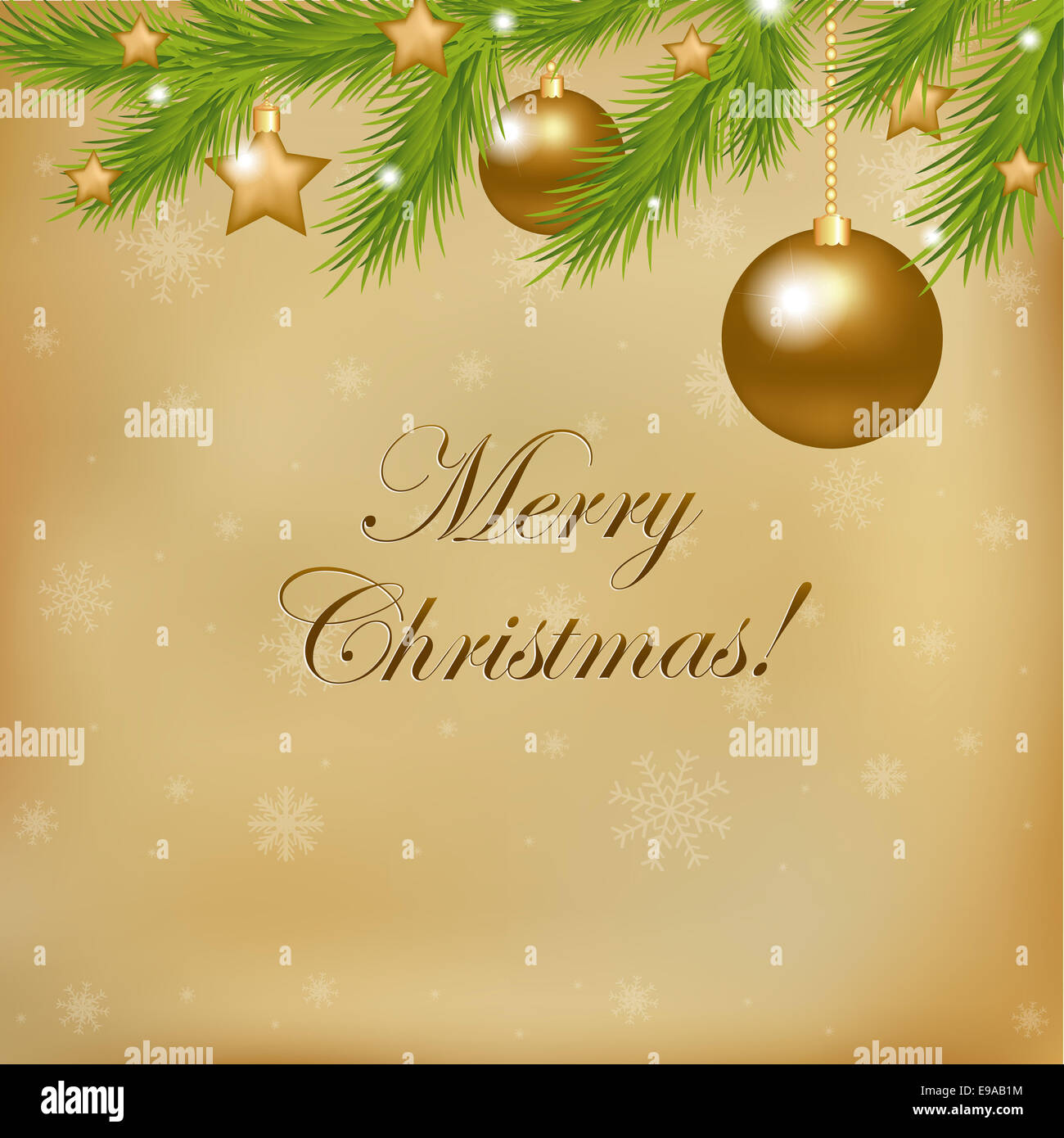 Anno nuovo Illustrazione Vintage Foto Stock