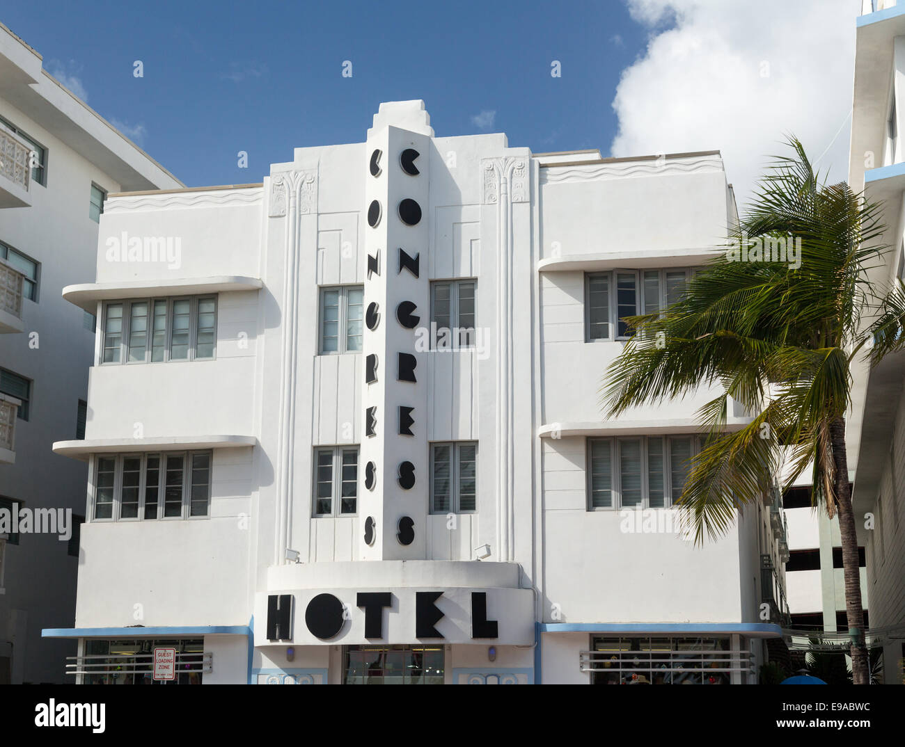 Congress Hotel in Miami Beach art deco Foto Stock