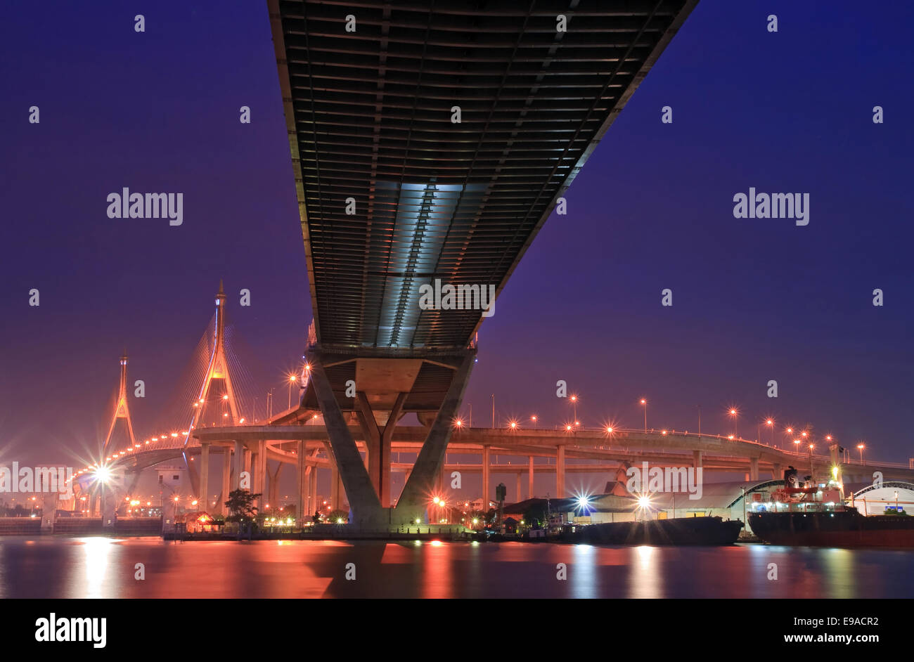 Bangkok Mega Bridge Foto Stock