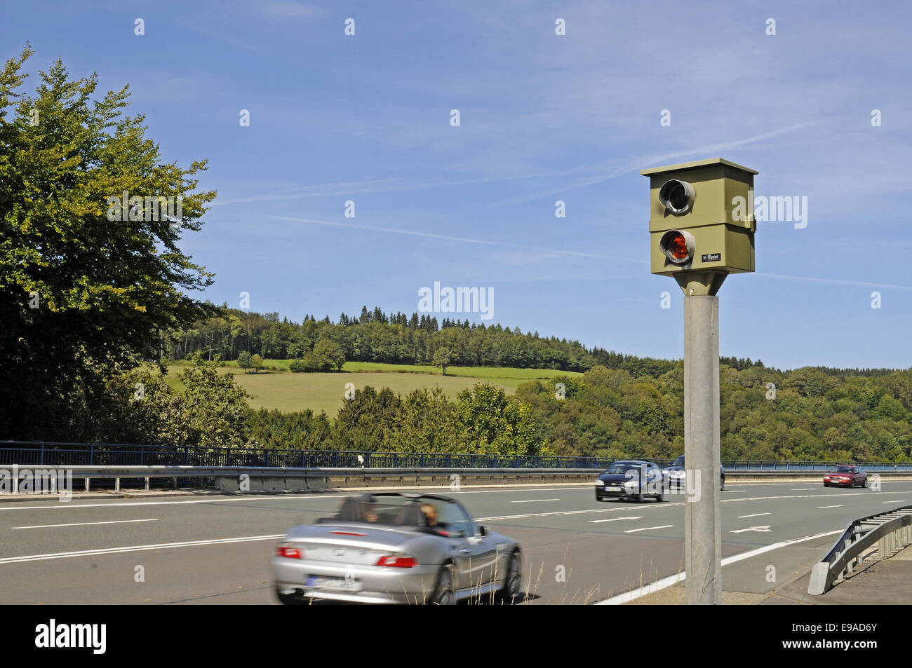 Controllo radar, Olpe, Germania Foto stock - Alamy