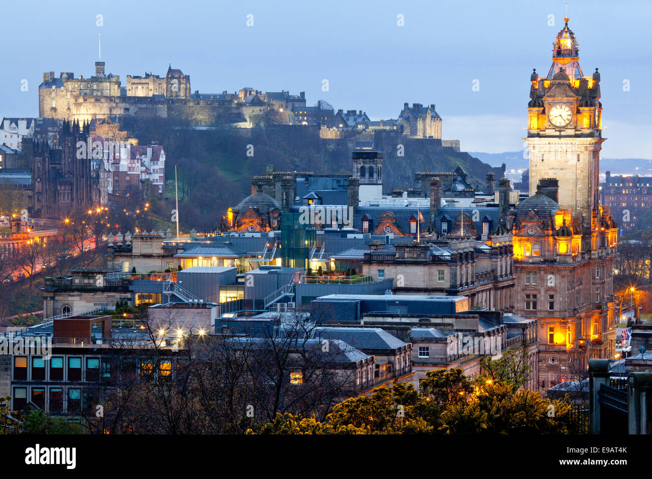 Lo Skyline di Edimburgo Foto Stock