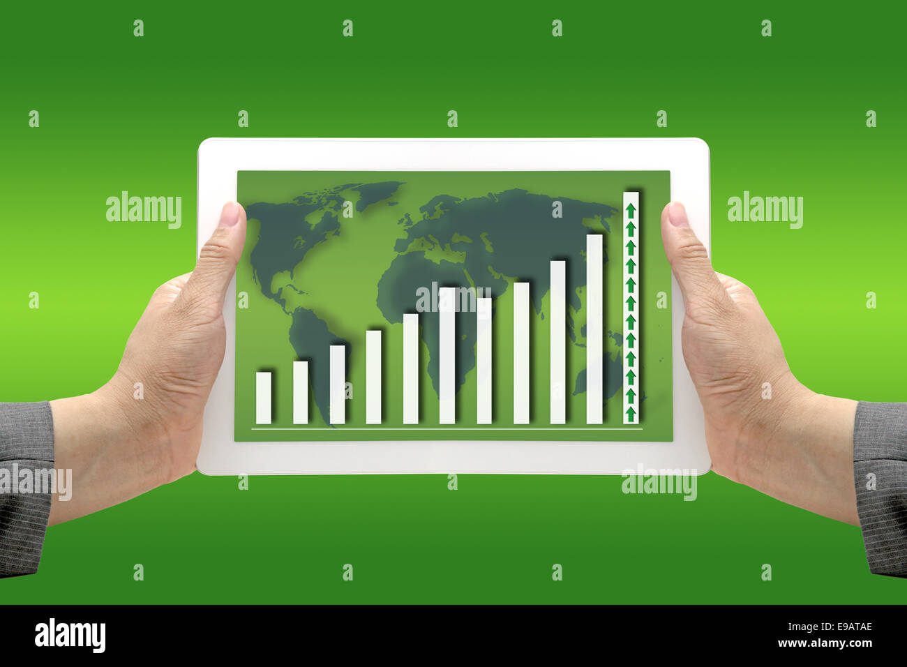 Business Trend Grafico delle entrate Foto Stock