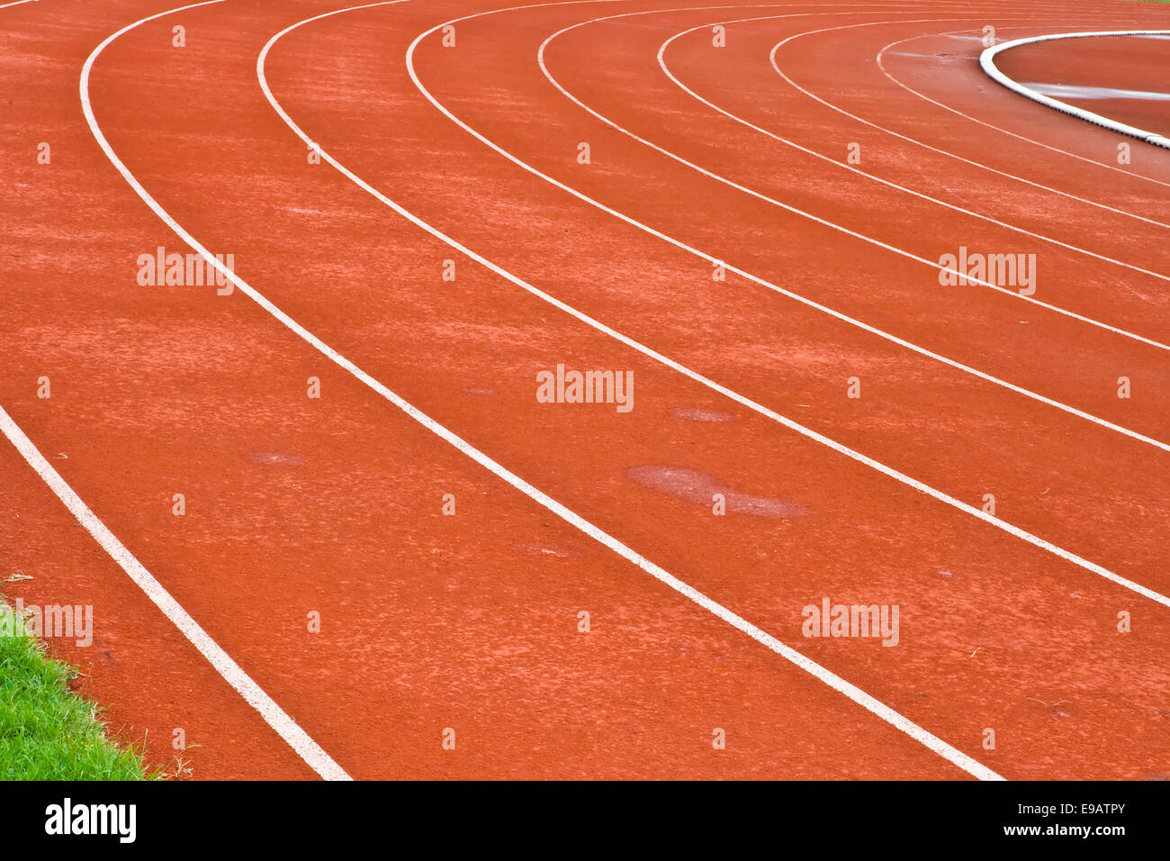 pista di corsa Foto Stock