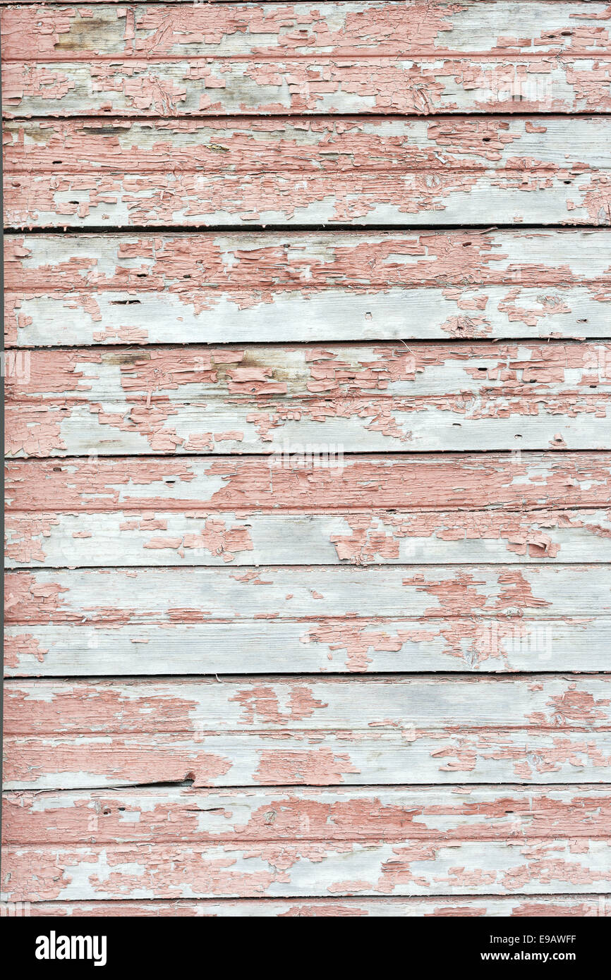 Sfondo di weathered bianco in legno verniciato Foto Stock