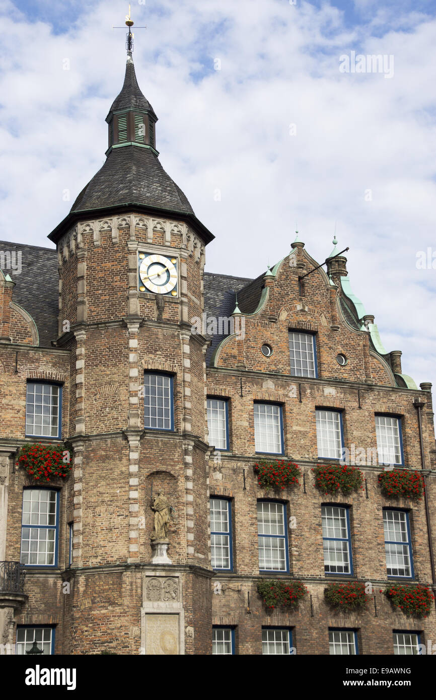 Il municipio della città vecchia a Duesseldorf in Germania Foto Stock