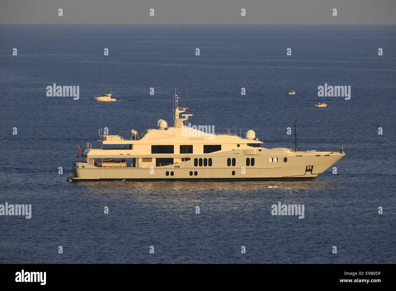 Austal motor yacht, idolo, Principato di Monaco, Mare Mediterraneo Foto Stock
