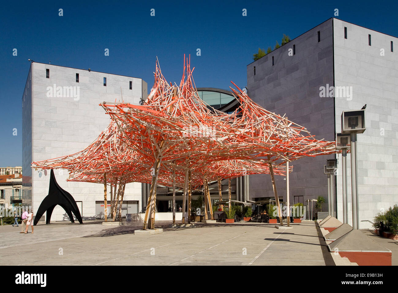 Musée d'Art Moderne et d'Art Contemporain, MAMAC, il Museo di Arte Moderna e Contemporanea, Nizza, Provence-Alpes-Côte d'Azur Foto Stock