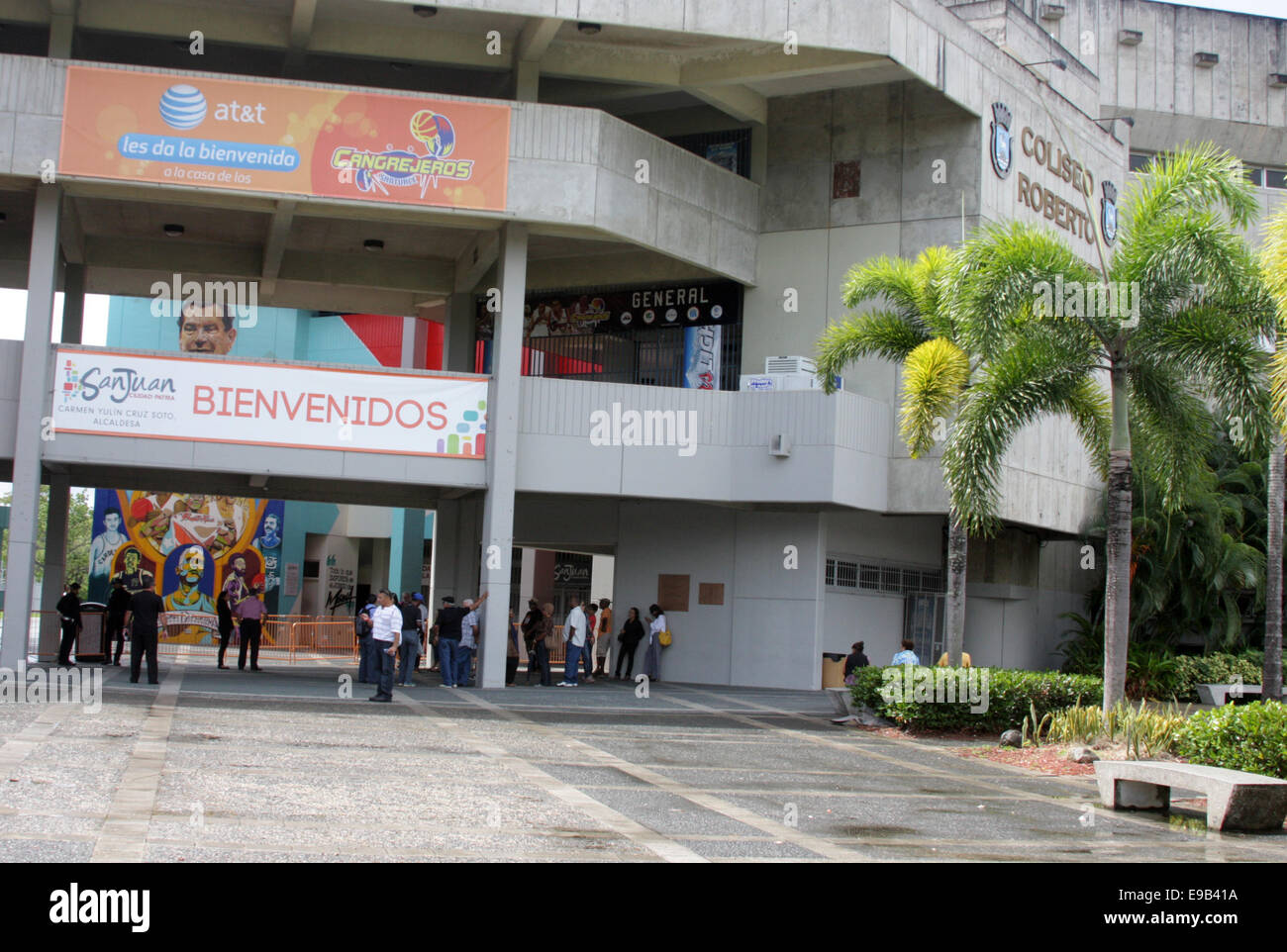 Puerto Rico dice addio a icona musica José "" Cheo Feliciano con una cerimonia commemorativa a Roberto Clemente Coliseum dotate: atmosfera dove: Carolina, Puerto Rico quando: 19 Apr 2014 Foto Stock