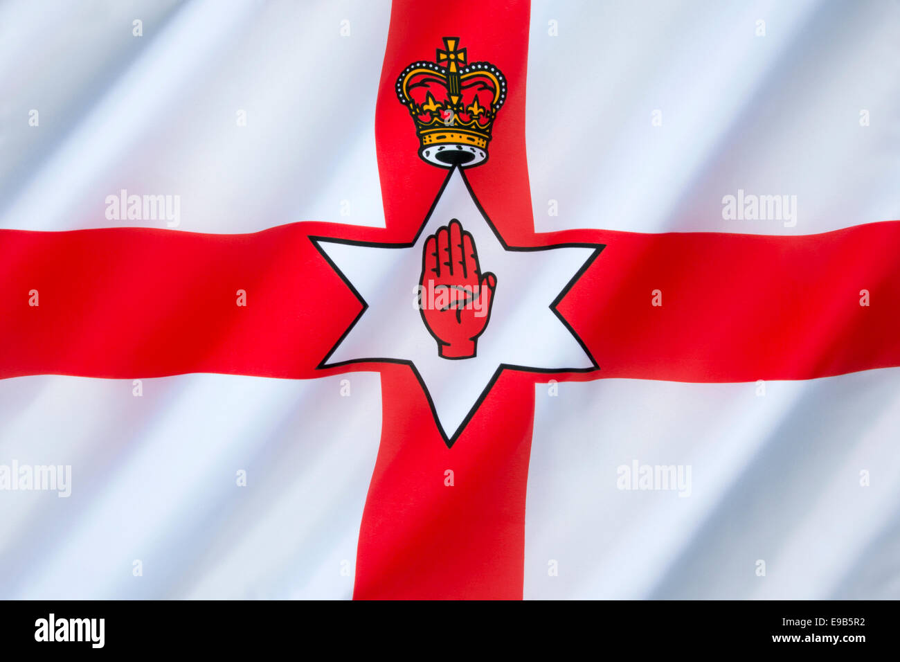 Bandiera dell'Irlanda del Nord - Regno Unito Foto Stock
