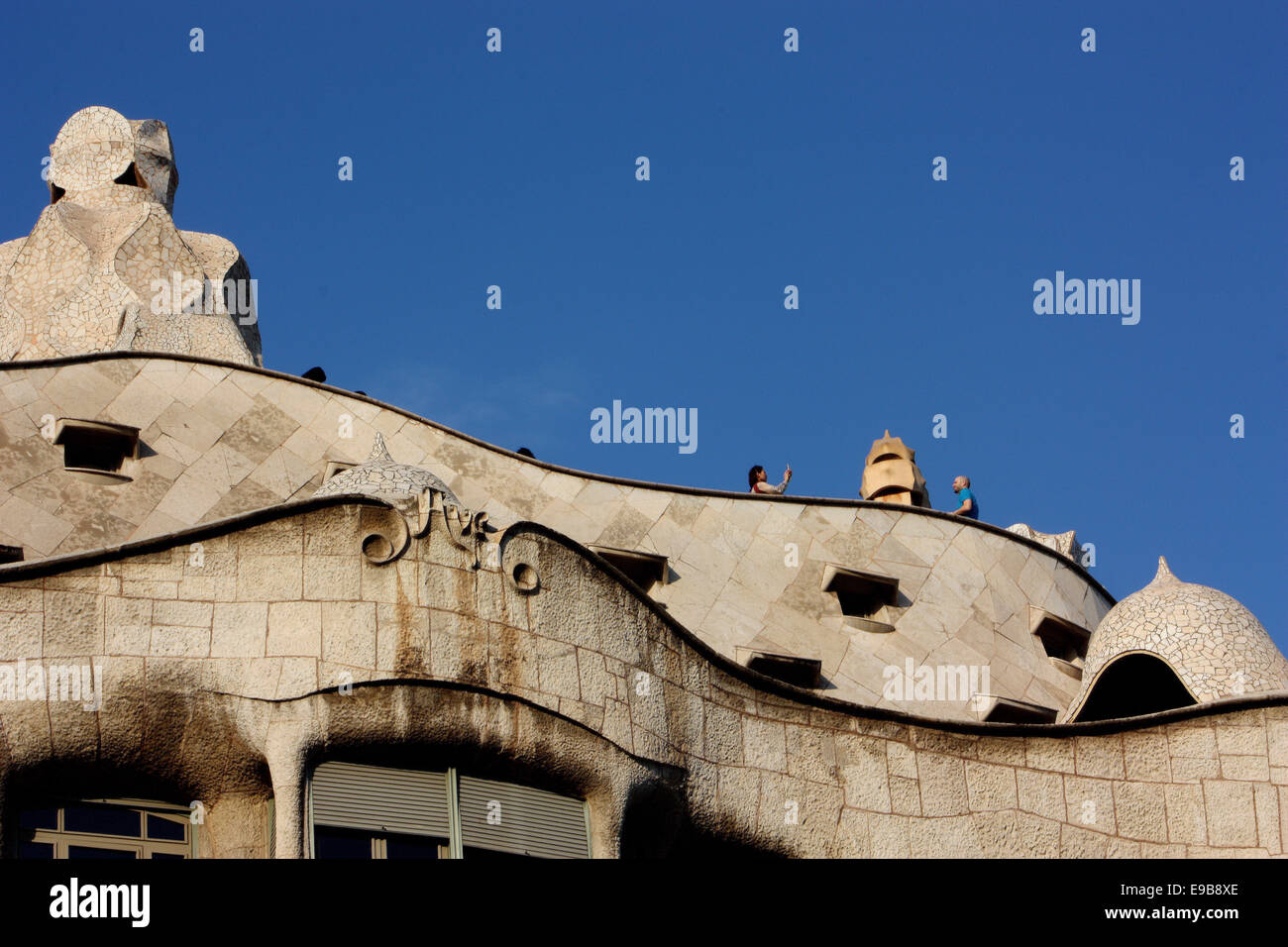 Barcellona La Pedrera Apartment Block Foto Stock