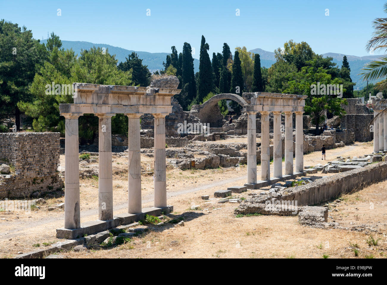 Il tempio di Apollo presso il sito Asklepeion, Kos, Grecia.,città di Kos, isola di Kos, Grecia Foto Stock