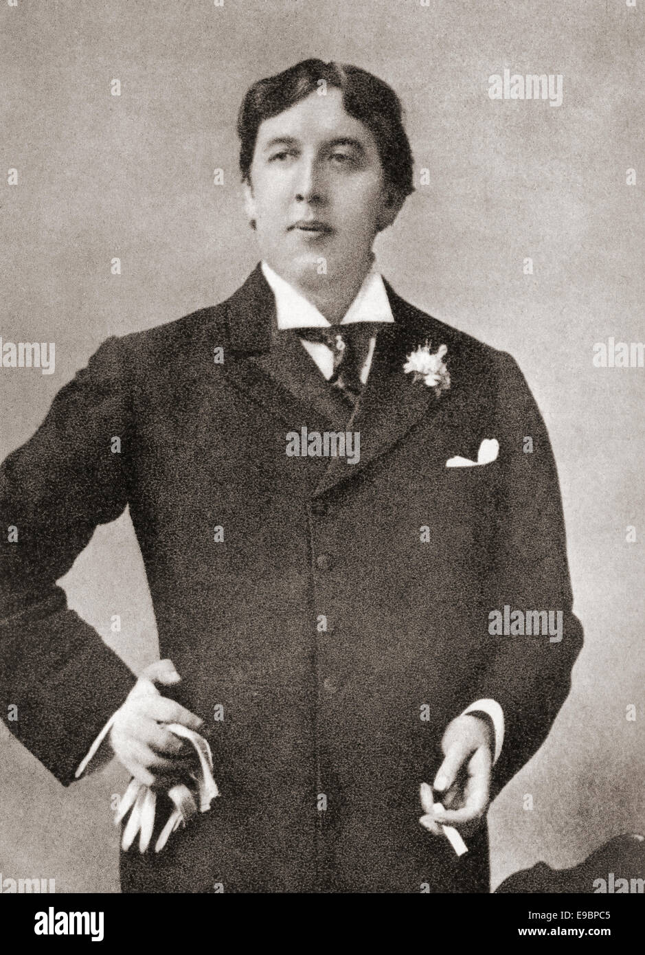 Oscar Fingal O'Flahertie Wills Wilde, 1854 - 1900. Lo scrittore irlandese e poeta, visto qui nel 1894. Foto Stock