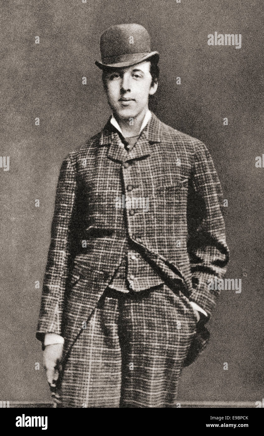 Oscar Wilde a Oxford. Oscar Fingal O'Flahertie Wills Wilde, 1854 - 1900. Lo scrittore irlandese e poeta. Foto Stock