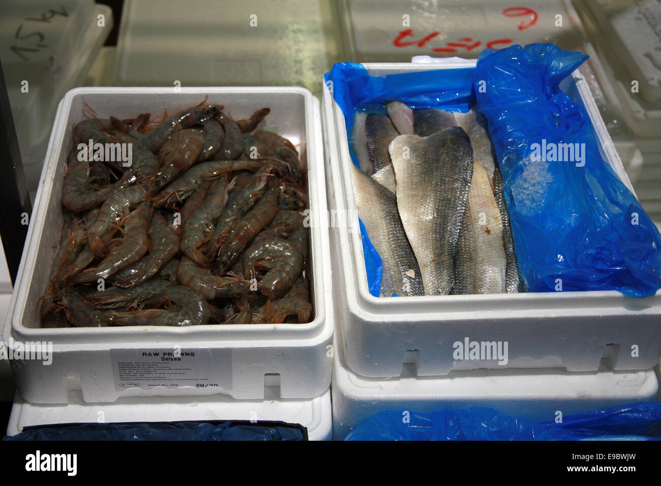 Mercato del Pesce di Billingsgate Foto Stock