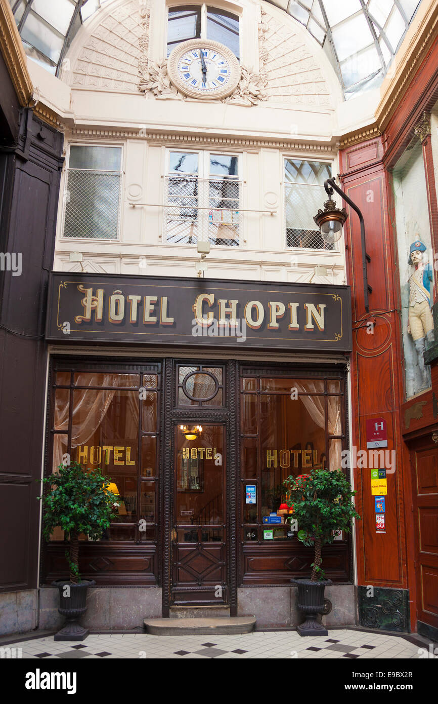 Hotel Chopin, Parigi, Ile-de-France, Francia Foto Stock