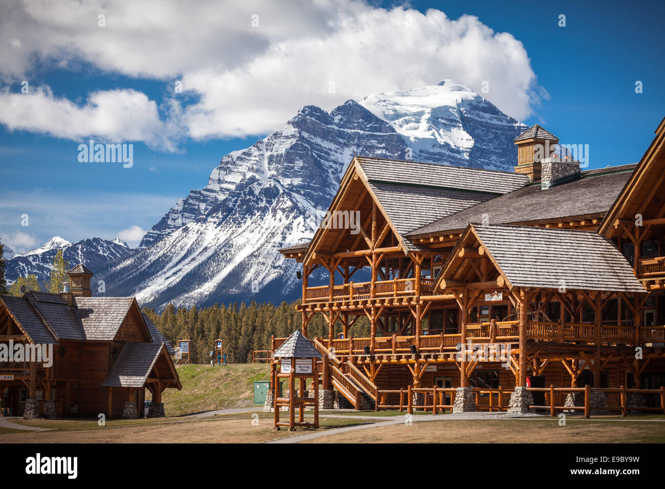 Lake Louise Ski Resort, il Parco Nazionale di Banff, Alberta, Canada, America del Nord. Foto Stock