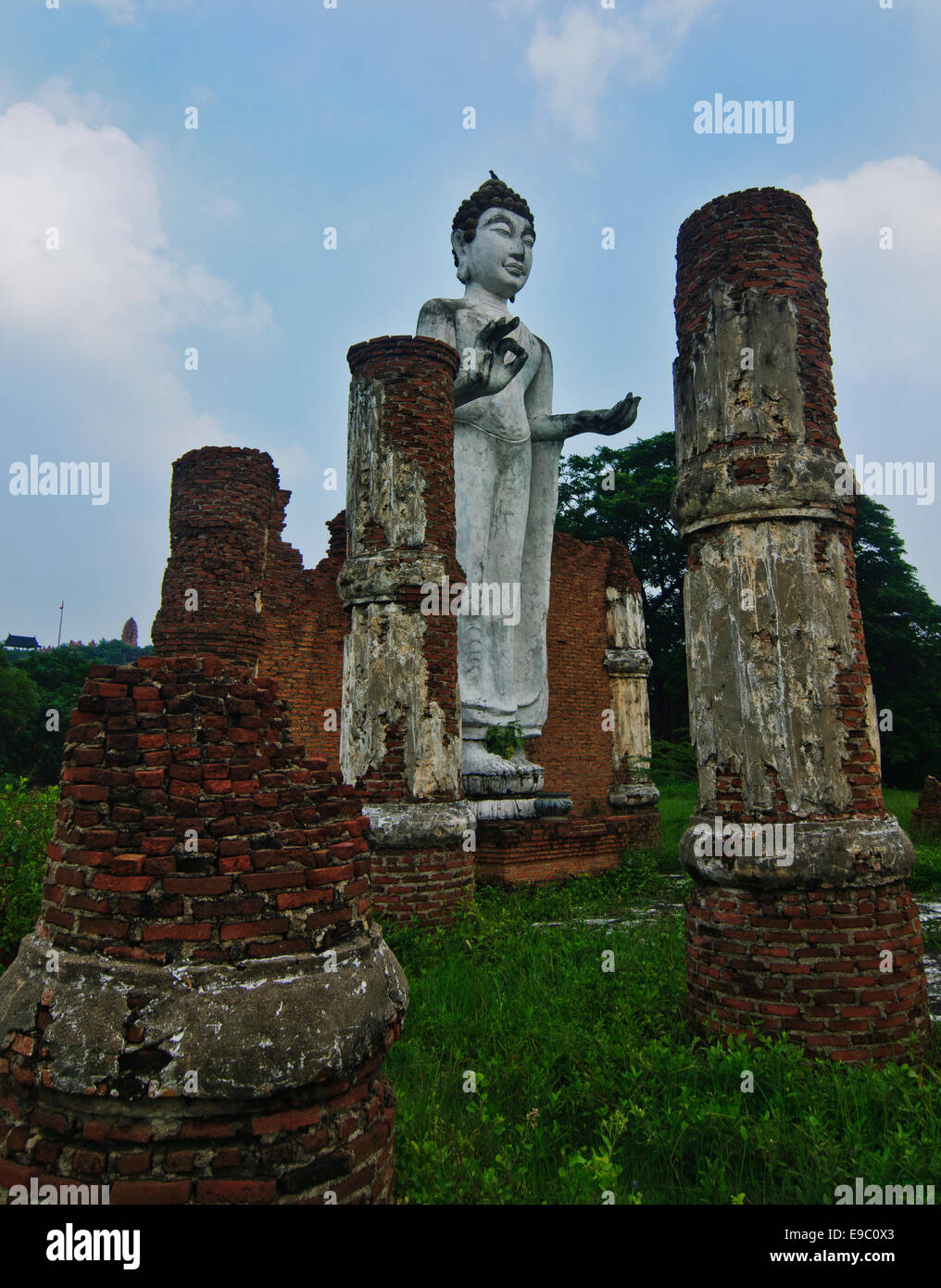 Miniatura di Dvaravati Wihan all antico Siam Park Foto Stock
