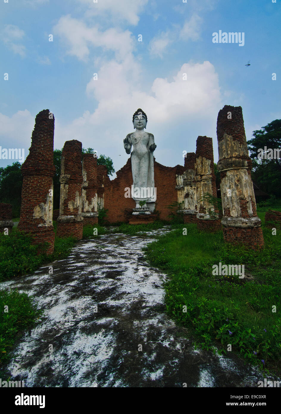 Miniatura di Dvaravati Wihan all antico Siam Park Foto Stock
