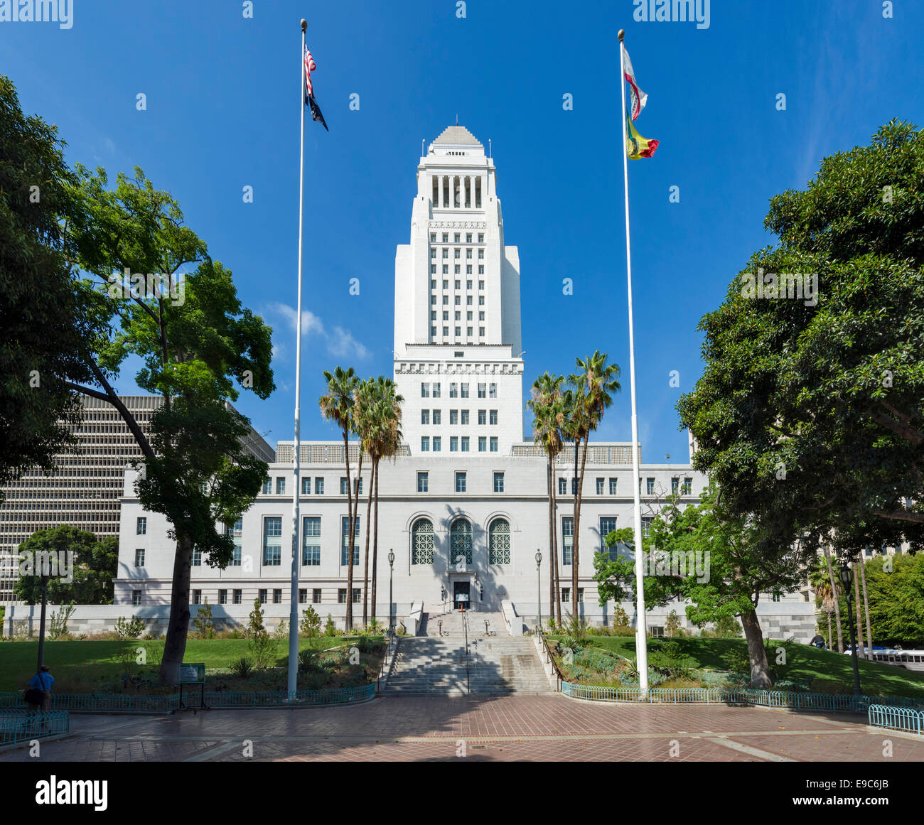 City Hall nel centro di Los Angeles, California, Stati Uniti d'America Foto Stock