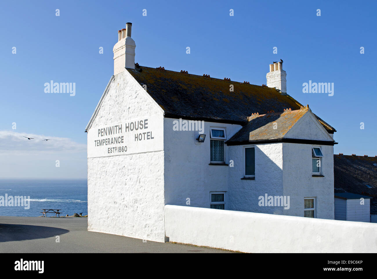 Penwith House, Temprance hotel a Lands End in Cornwall, Regno Unito Foto Stock
