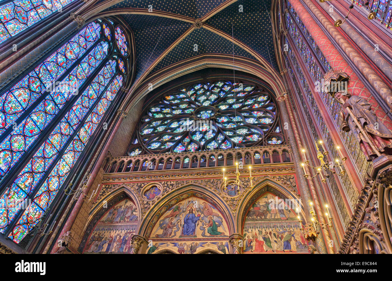 Santa Cappella (Sainte-Chapelle) a Parigi. Foto Stock