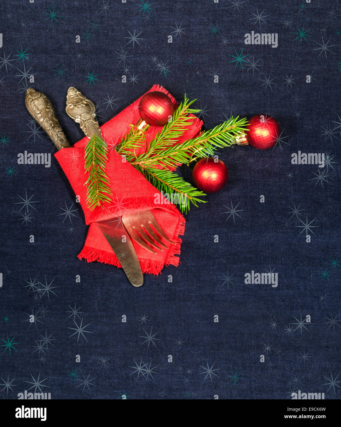 Semplice sfondo di Natale per cartoline d'epoca dalla serie del Natale e del nuovo anno Foto Stock