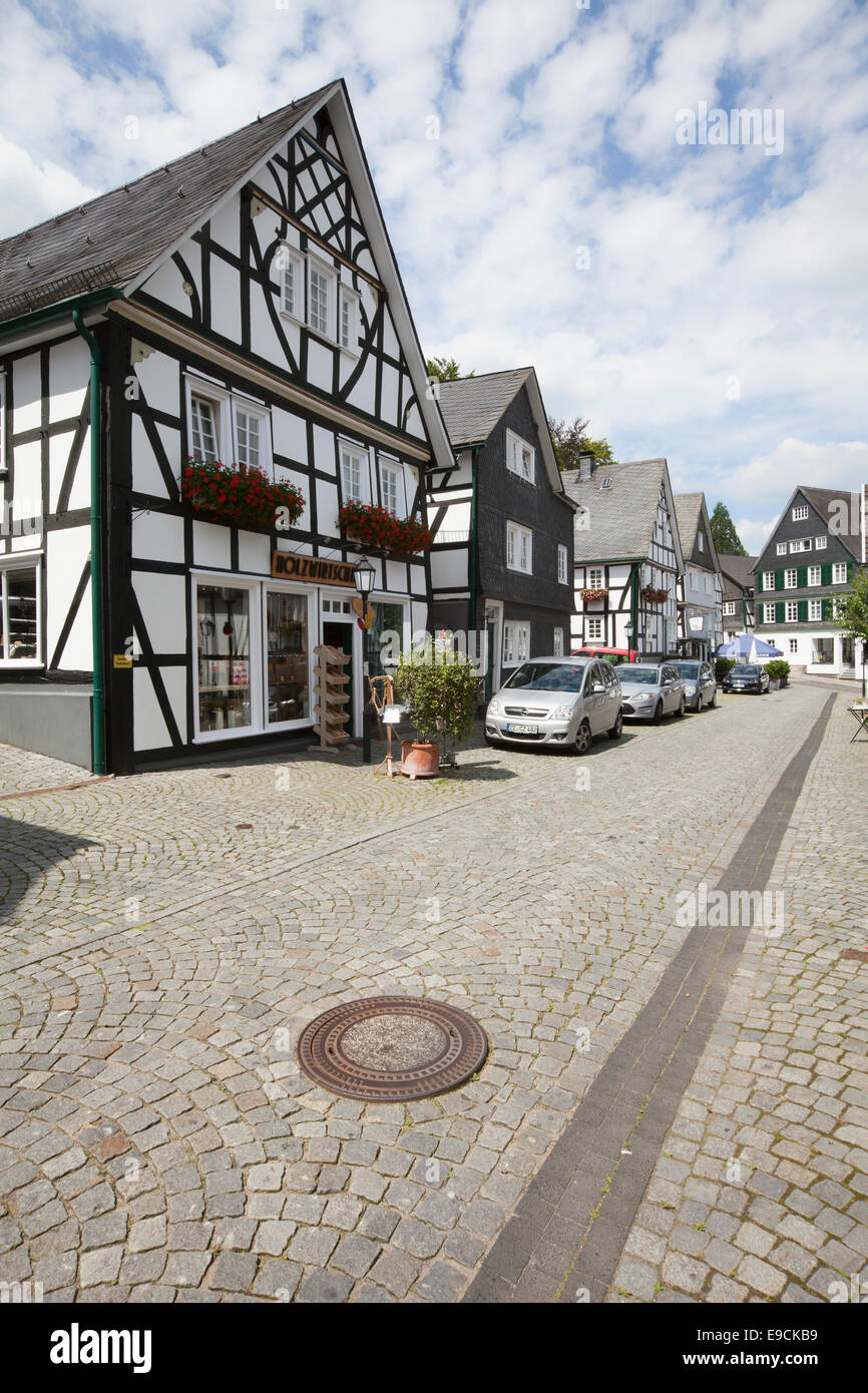Centro storico, alterare, Flecken Freudenberg Siegerland regione Renania settentrionale-Vestfalia, Germania, Europa Foto Stock