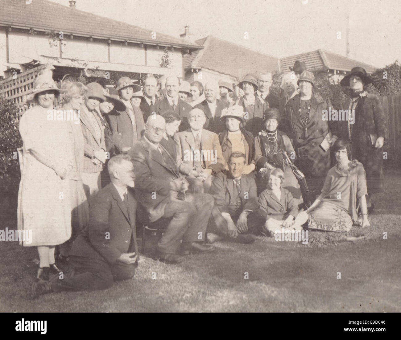 Una fotografia storica di Epping, scattata nel 1926, che mostra il paesaggio e l'architettura della città all'inizio del XX secolo. Foto Stock