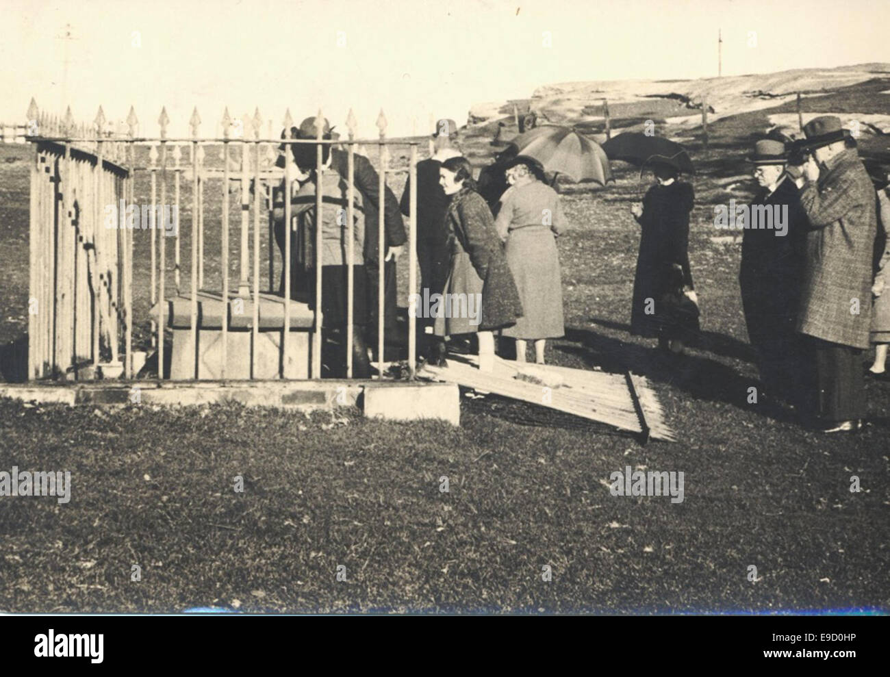 Una fotografia storica di la Perouse, scattata nel 1937, che raffigura la bellezza paesaggistica e l'importanza storica della zona. Foto Stock
