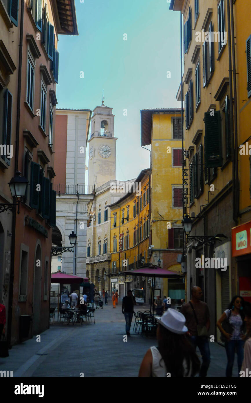 Via di Banchi, Pisa. Foto Stock