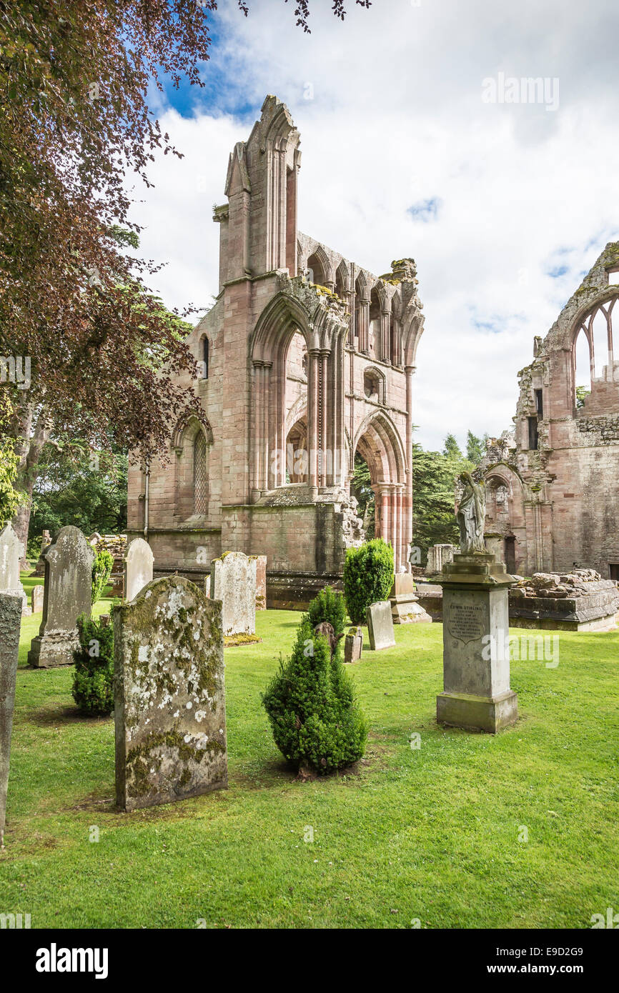 Abbazia di Dryburgh vicino a St Boswells in Scottish Borders. Foto Stock