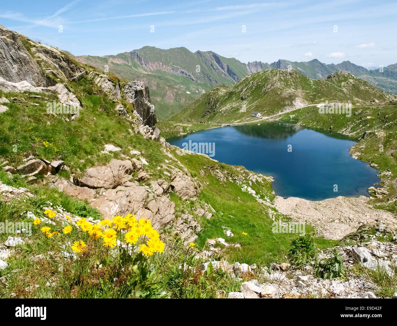 Vallemaggia, Ticino, Svizzera: Val sambuco, Lago Superior Foto Stock