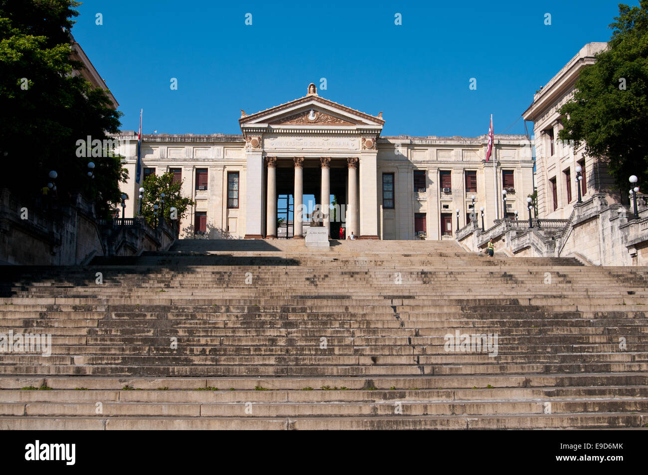 Una vista dell'Università di La Habana, Cuba Foto Stock