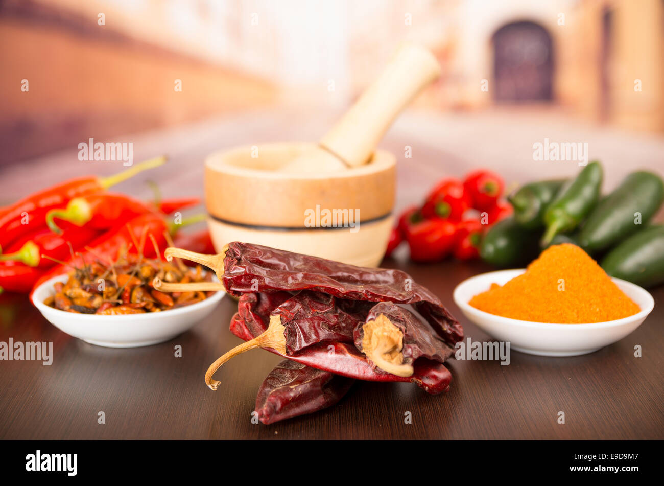 Peperoncino Piccante aji varietà di peperoncino Foto Stock