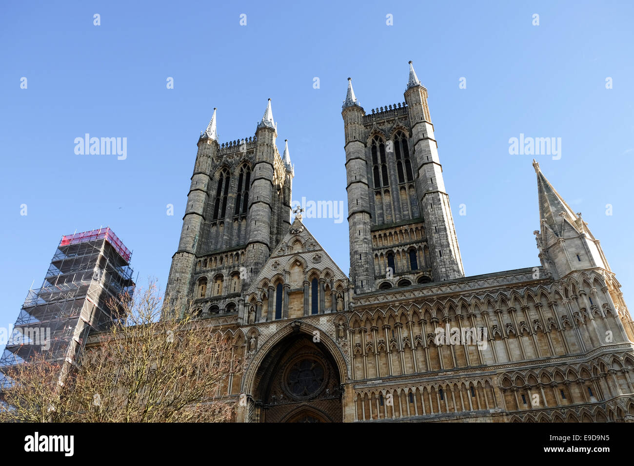 Cattedrale di Lincoln .UK Foto Stock