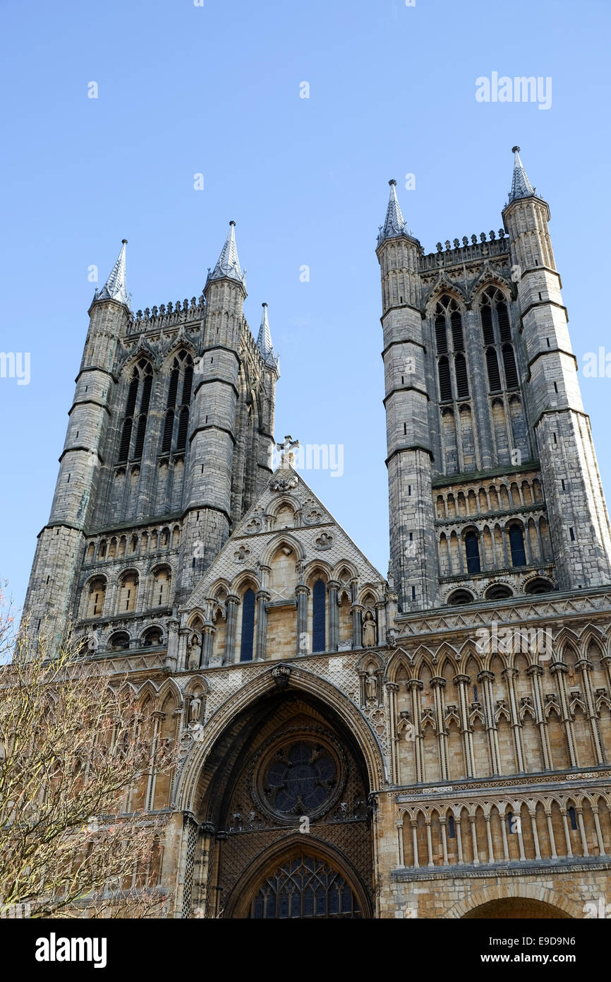 Cattedrale di Lincoln .UK Foto Stock