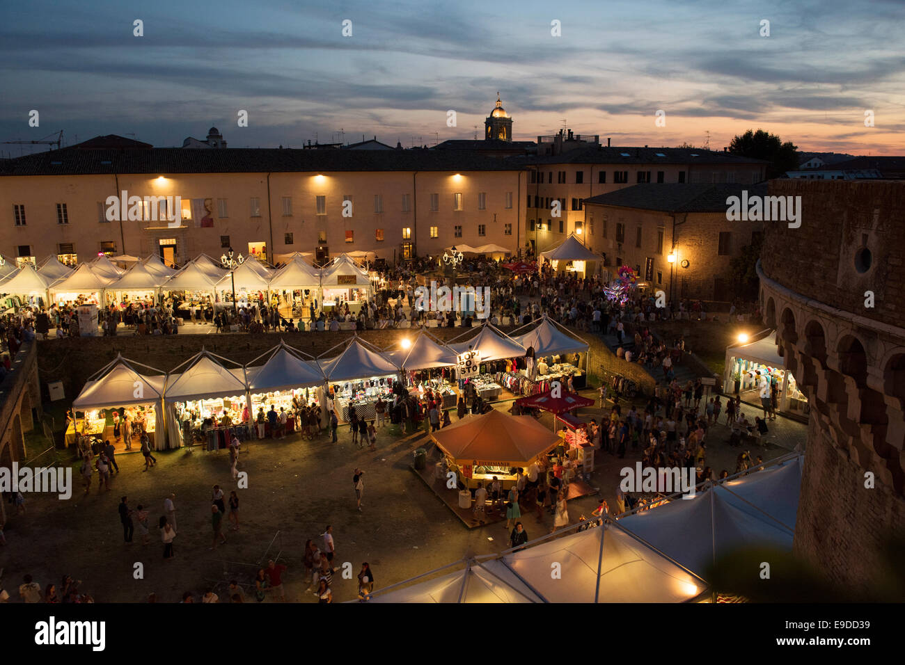 Foro Amnonario, Rocca Roveresca, Rock & Roll, Estate Jamboree 2014, Senigallia, Italia Foto Stock