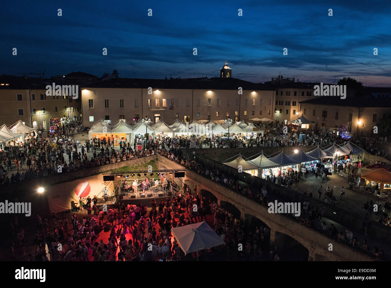 Foro Amnonario, Rocca Roveresca, Rock & Roll, Estate Jamboree 2014, Senigallia, Italia Foto Stock